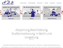 Tablet Screenshot of abs-verkehrstechnik.de